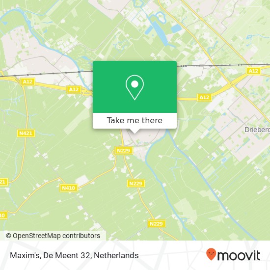 Maxim's, De Meent 32 map