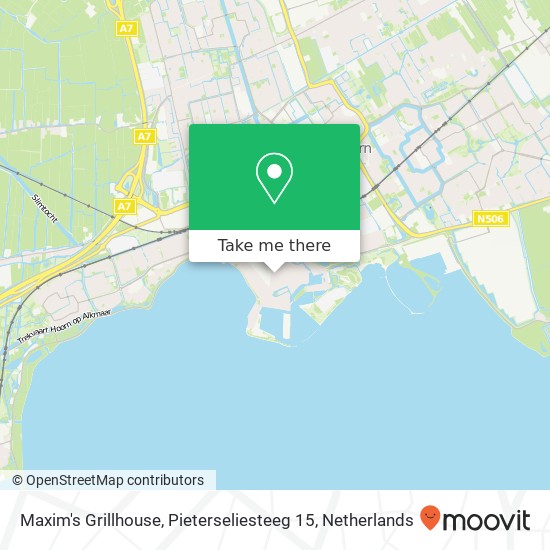 Maxim's Grillhouse, Pieterseliesteeg 15 map