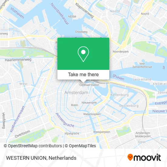 WESTERN UNION map