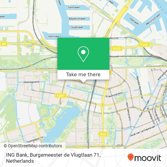 ING Bank, Burgemeester de Vlugtlaan 71 map