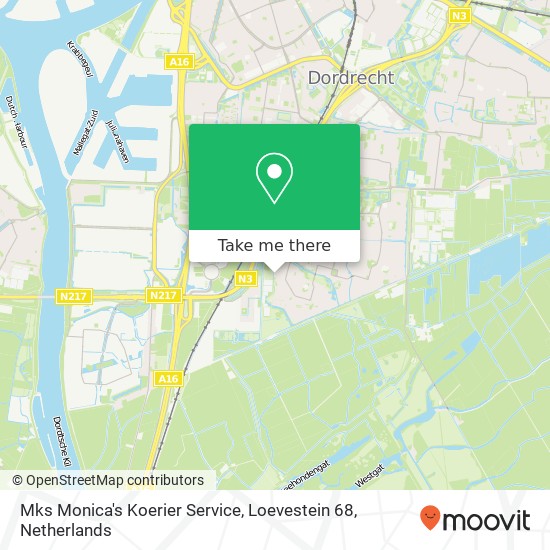 Mks Monica's Koerier Service, Loevestein 68 map