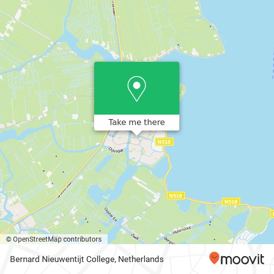 Bernard Nieuwentijt College, Pierebaan 5 map