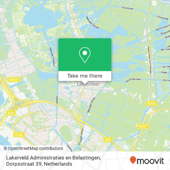 Lakerveld Administraties en Belastingen, Dorpsstraat 39 Karte