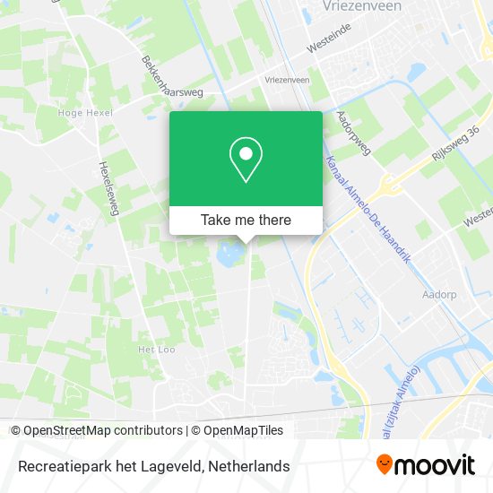 Recreatiepark het Lageveld map