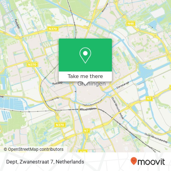 Dept, Zwanestraat 7 map