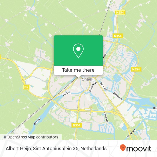 Albert Heijn, Sint Antoniusplein 35 map
