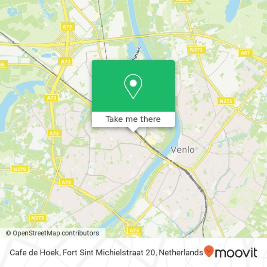 Cafe de Hoek, Fort Sint Michielstraat 20 Karte