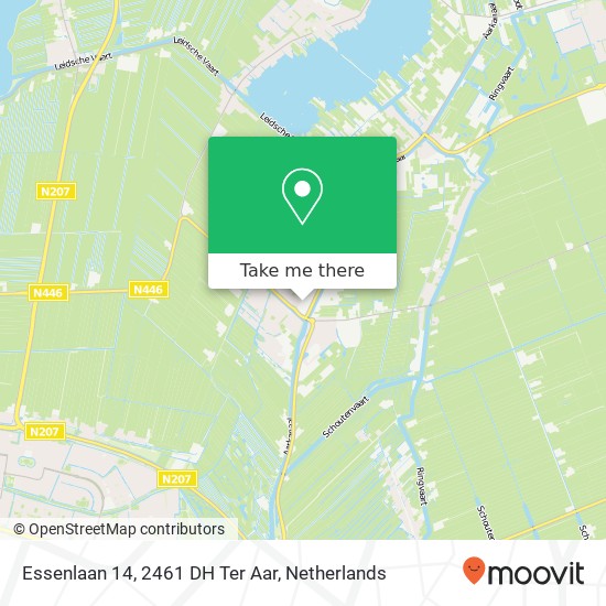 Essenlaan 14, 2461 DH Ter Aar map
