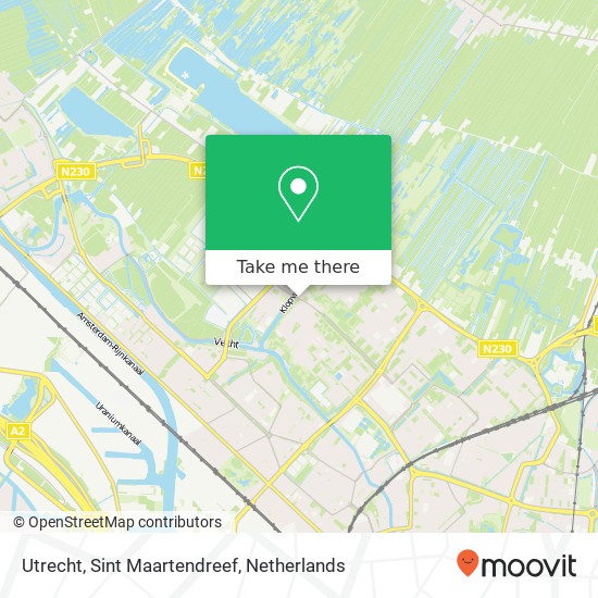 Utrecht, Sint Maartendreef Karte