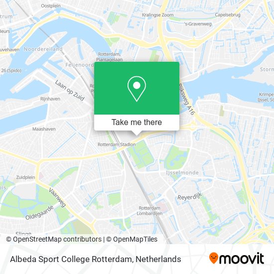 Albeda Sport College Rotterdam Karte