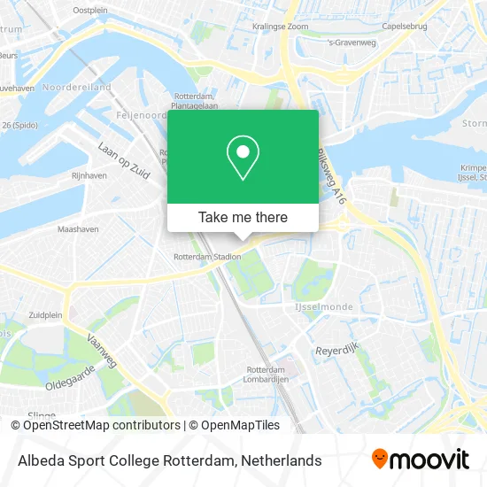 Albeda Sport College Rotterdam map
