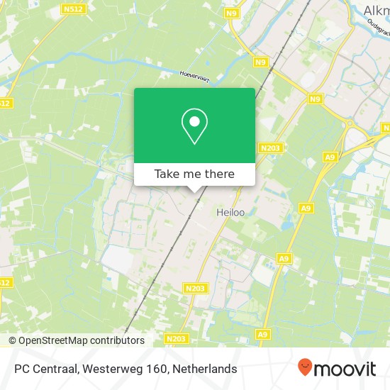 PC Centraal, Westerweg 160 map