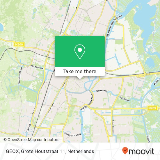 GEOX, Grote Houtstraat 11 map