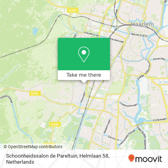 Schoonheidssalon de Pareltuin, Helmlaan 58 Karte