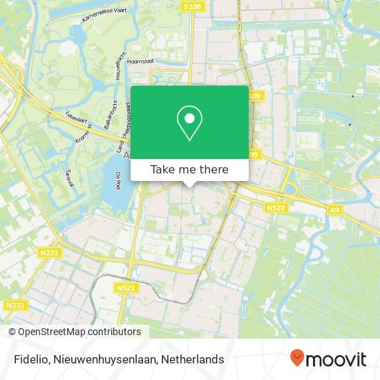 Fidelio, Nieuwenhuysenlaan map