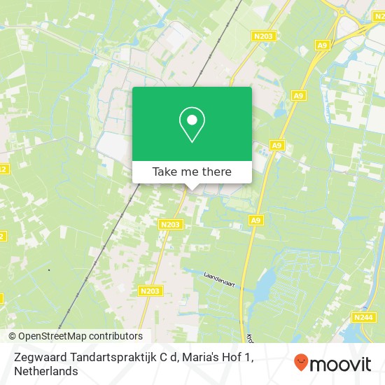 Zegwaard Tandartspraktijk C d, Maria's Hof 1 map