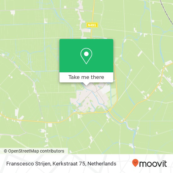 Franscesco Strijen, Kerkstraat 75 map