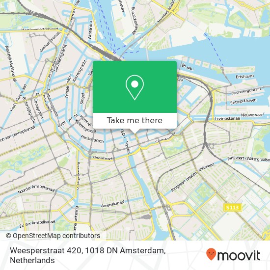 Weesperstraat 420, 1018 DN Amsterdam map