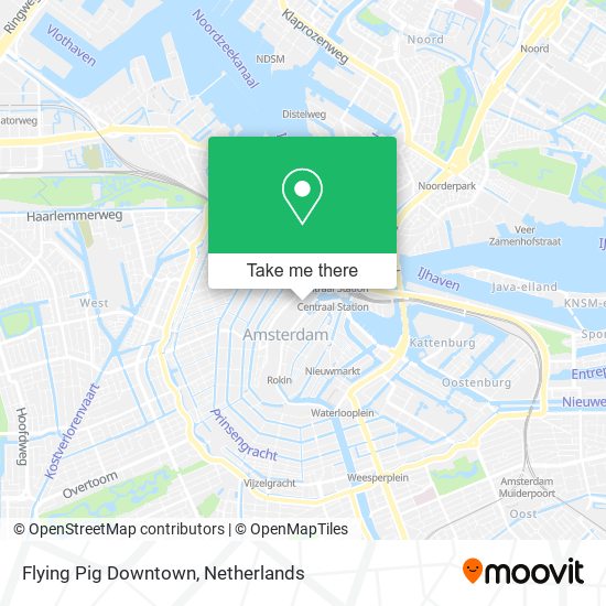 Flying Pig Downtown Karte