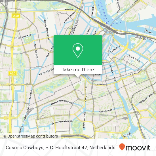 Cosmic Cowboys, P. C. Hooftstraat 47 map