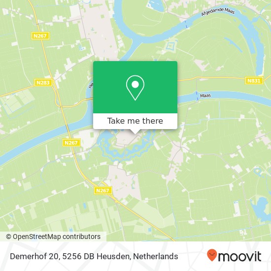Demerhof 20, 5256 DB Heusden map
