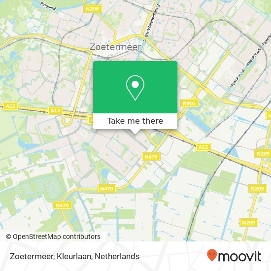 Zoetermeer, Kleurlaan map