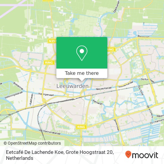 Eetcafé De Lachende Koe, Grote Hoogstraat 20 Karte