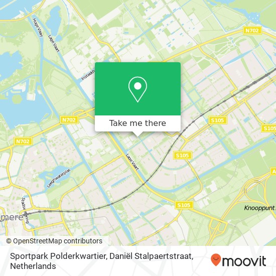 Sportpark Polderkwartier, Daniël Stalpaertstraat map