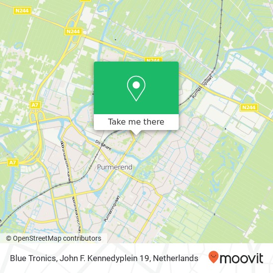 Blue Tronics, John F. Kennedyplein 19 map