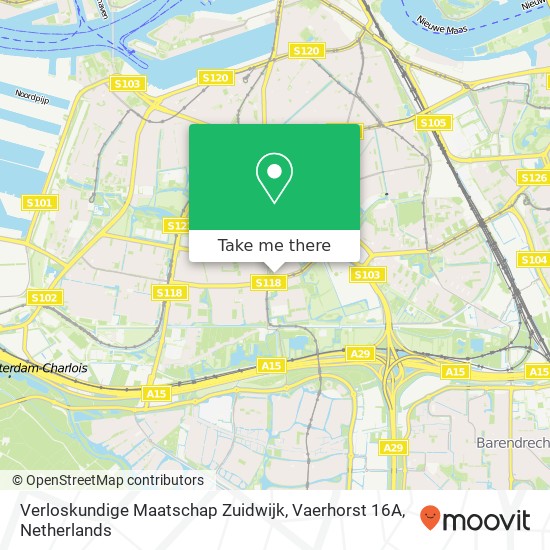 Verloskundige Maatschap Zuidwijk, Vaerhorst 16A map