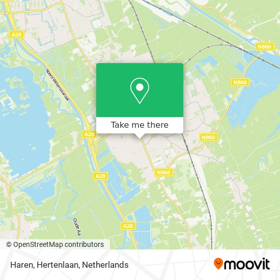 Haren, Hertenlaan map