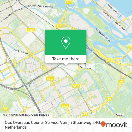 Ocs Overseas Courier Service, Verrijn Stuartweg 24G map