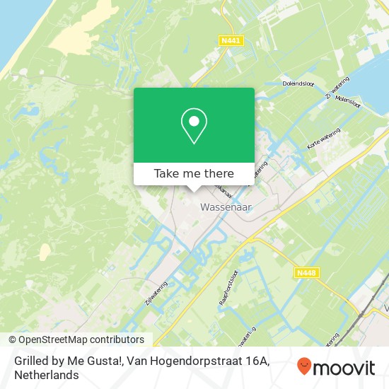 Grilled by Me Gusta!, Van Hogendorpstraat 16A map