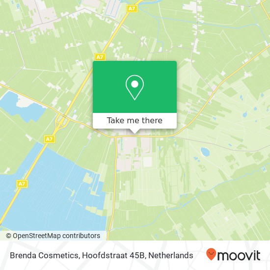 Brenda Cosmetics, Hoofdstraat 45B map