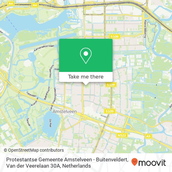 Protestantse Gemeente Amstelveen - Buitenveldert, Van der Veerelaan 30A Karte