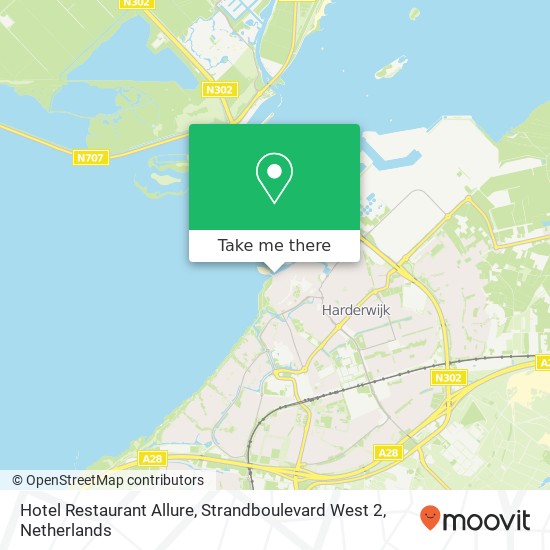 Hotel Restaurant Allure, Strandboulevard West 2 map