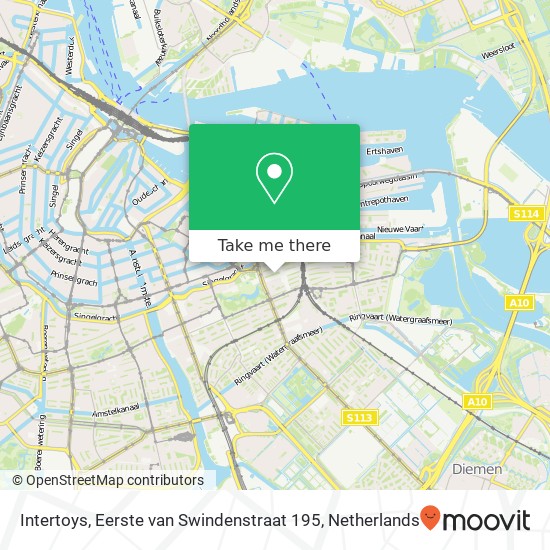 Intertoys, Eerste van Swindenstraat 195 map