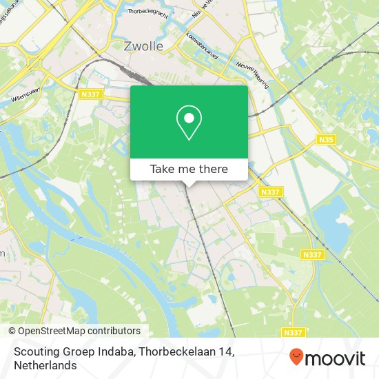 Scouting Groep Indaba, Thorbeckelaan 14 map