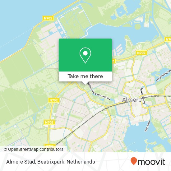 Almere Stad, Beatrixpark Karte