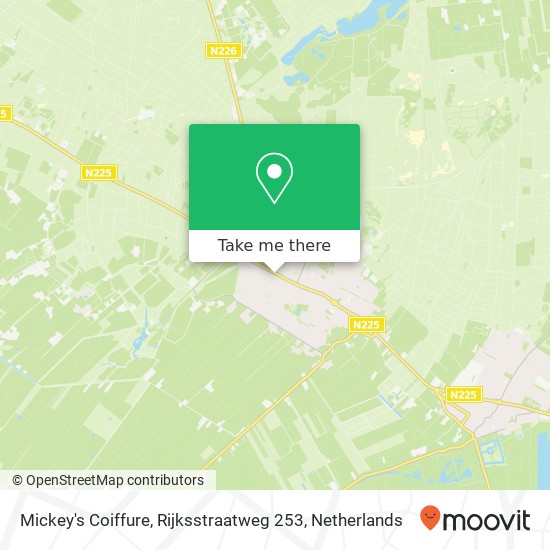 Mickey's Coiffure, Rijksstraatweg 253 Karte