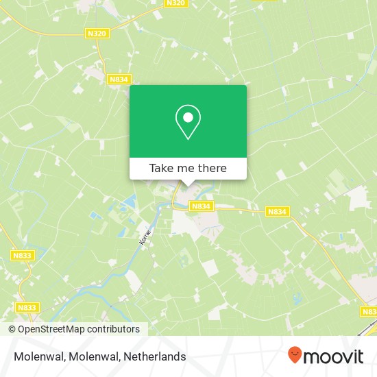 Molenwal, Molenwal map