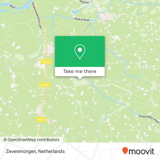 Zevenmorgen map