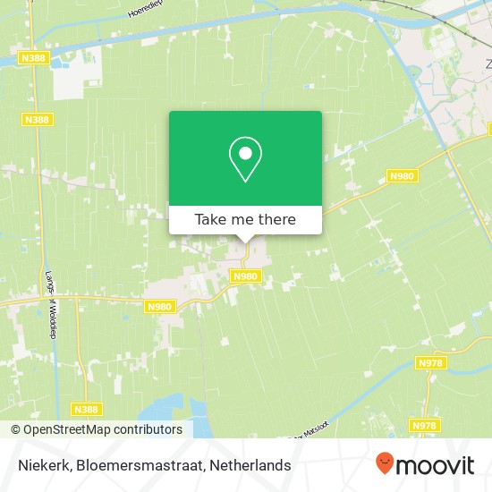 Niekerk, Bloemersmastraat map