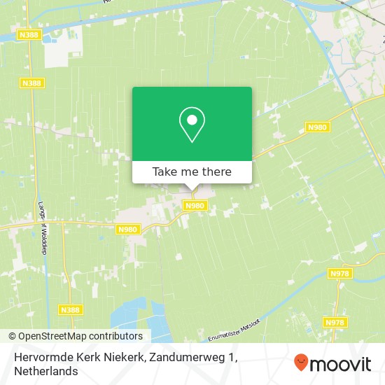 Hervormde Kerk Niekerk, Zandumerweg 1 Karte