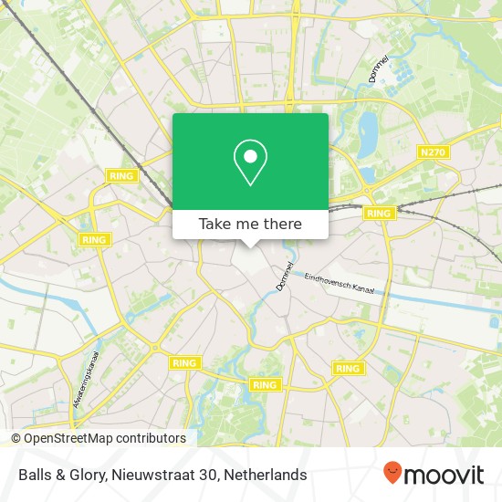 Balls & Glory, Nieuwstraat 30 Karte