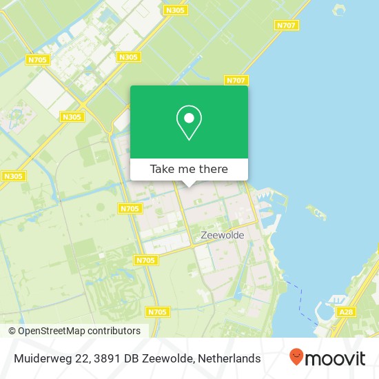 Muiderweg 22, 3891 DB Zeewolde map