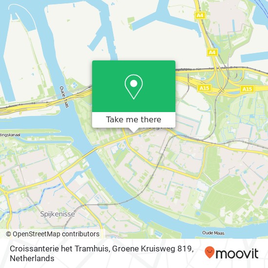 Croissanterie het Tramhuis, Groene Kruisweg 819 map