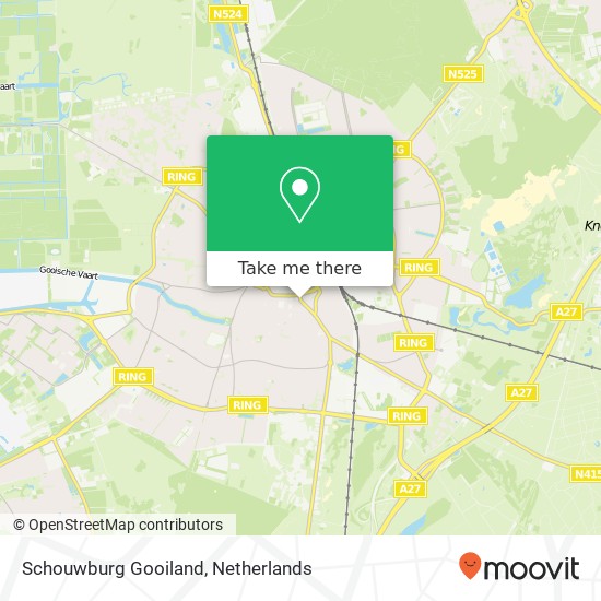 Schouwburg Gooiland map