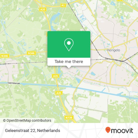 Geleenstraat 22, 7555 WH Hengelo map