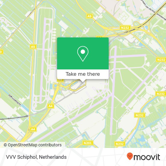 VVV Schiphol map